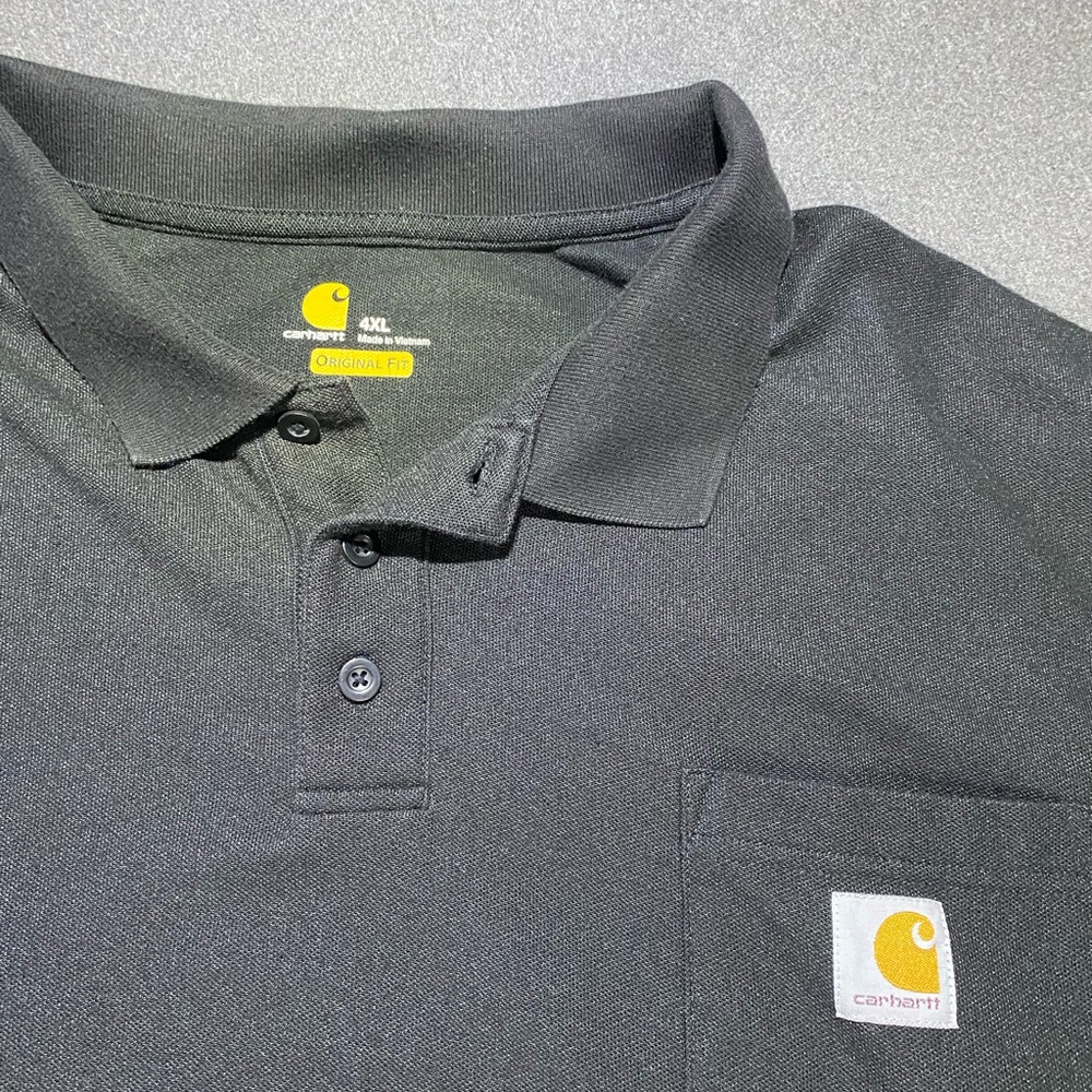 Carhartt Polo Shirt, Black, size 4XL
